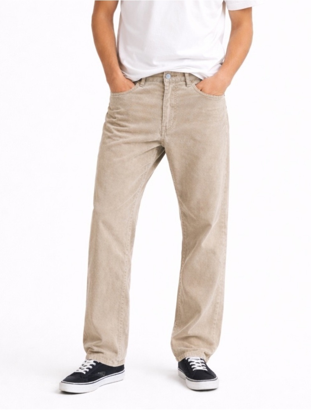 J. Crew Vintage Cord Light Brown Tan Cotton Micro Corduroy Straight Leg Pants 30